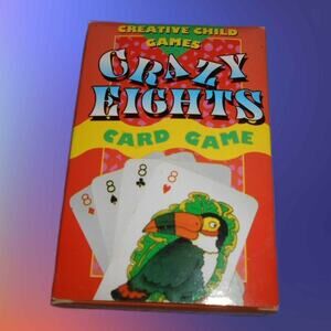 Vintage 1976 Creative Child Crazy Eights 8's Jungle Land Animals